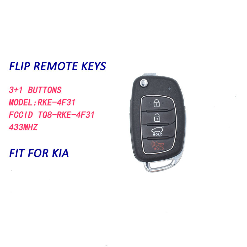 Original 3+1 Button Flip Car Key Fob 