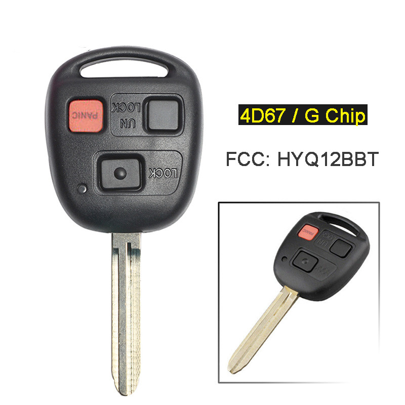 3 buttons  Car Key for 2010-2015 FJ Cruiser   FCC ID: HYQ12BBT