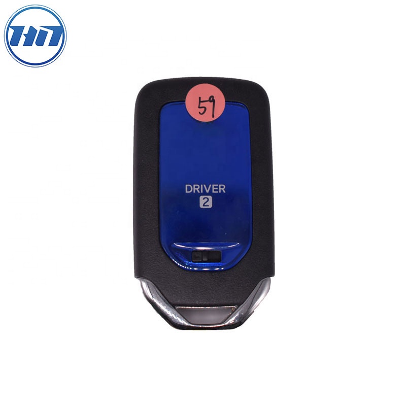 Blank Auto Remote Car Key Case 3 Buttons With Blue Logo