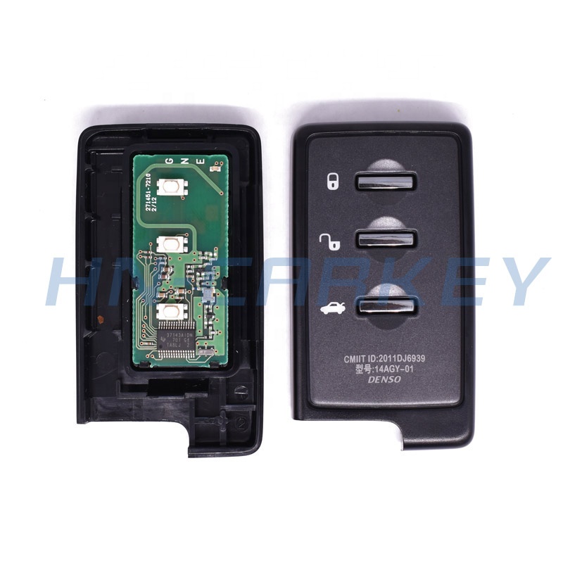 3buttons 315MHz Keyless Smart Remote Entry Fob with 4D chip 271451-7210 , FCCID 14AGY-01