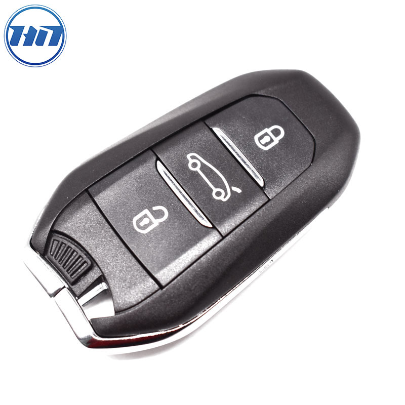 Smart Key Fob with 3buttons 433MHz 4A chip fit for Peugeot
