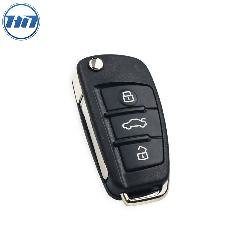 3+1 Buttons Filp Car Remote Key Case For Audi 