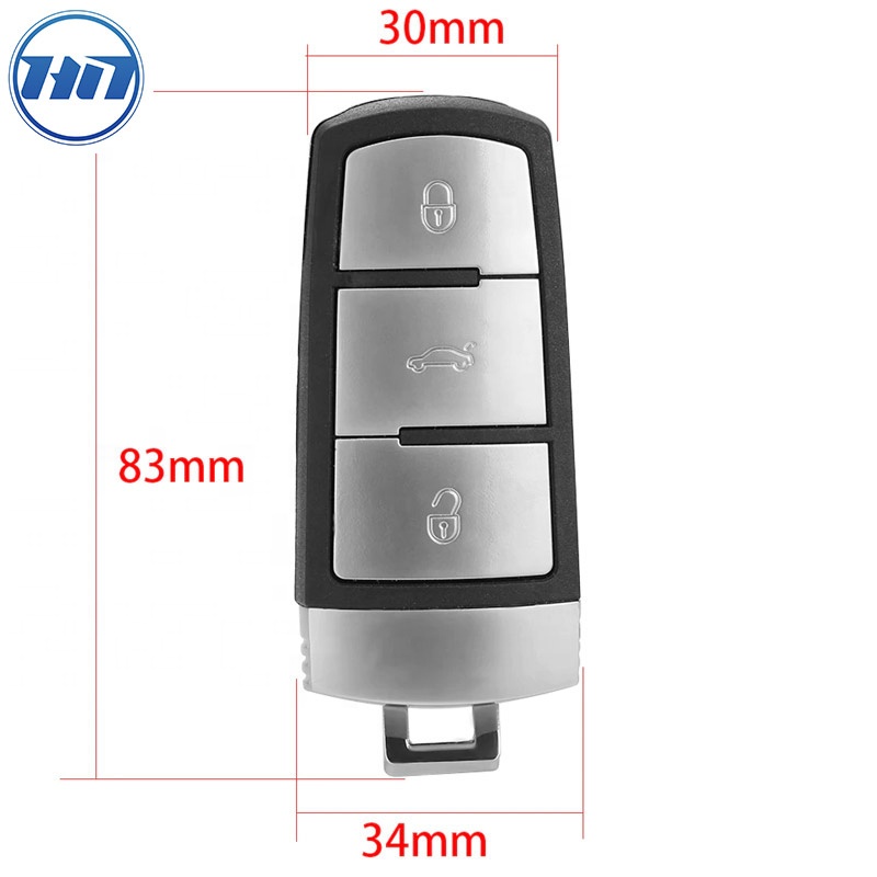 3+1buttons Remote Key Shell Case Smart Car Key for Volkswagen touareg