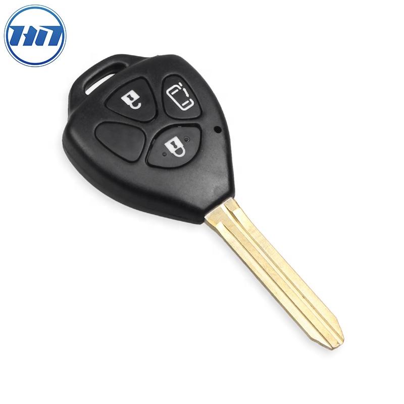 3 Buttons Car Key Remote Shell Case Fob for Toyota Corolla Alphard Camry with TOY43 Key Blade