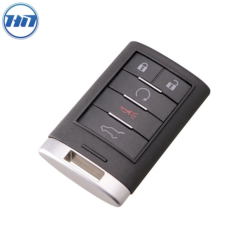 4+1 Buttons Car Remote Key Shell For Cadillac Escalade ESV EXT ATS SRX STS CTS Auto Keyless Entry Key Cover Case Parts