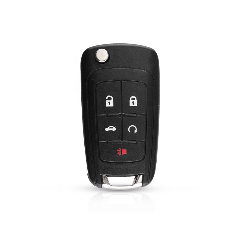 4+1 Buttons Flip Folding Car Remote Key Shell For Buick