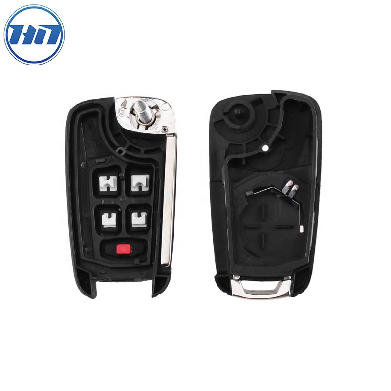 4+1 Buttons Flip Folding Car Remote Key Shell For Buick