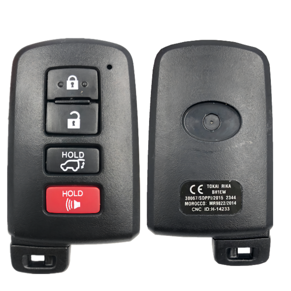 Toyota Land Cruiser 2016-2017 Smart Key Remote 4 Buttons 433MHz  FCC ID: BH1EW PAGE1 A8 Toyota-H（8A）CHIP