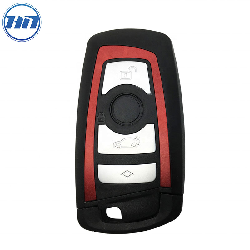 Excellent Keyless Remote Control Smart Car Key Fob Red Shell Cover 