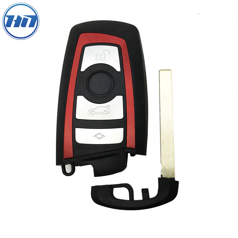 Excellent Keyless Remote Control Smart Car Key Fob Red Shell Cover 