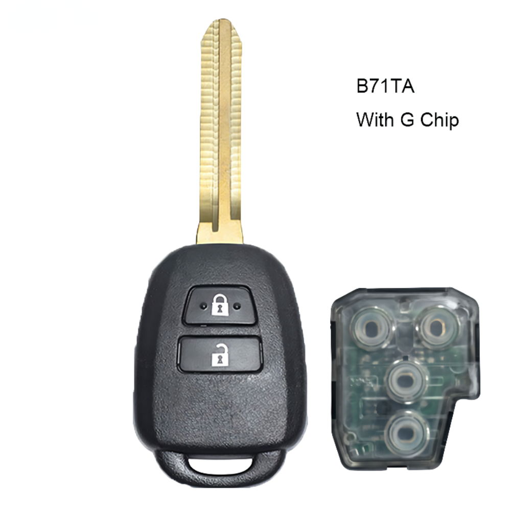 HN005323 Car Key Fob 433MHz G Chip or H Chip B71TA for Toyota Yaris 2012-2014 RAV4 2014-2015 89070-0D580