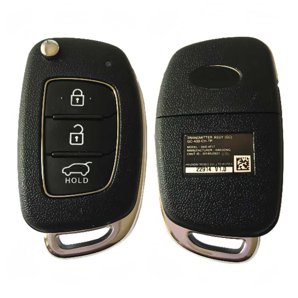 HN008330 3 Button 433MHz Remote Control Flip Folding Key For H-yundai Ix25 2015 -2017 Car Key Fob RKE-4F17| Car Key Fob, Car Keys, Key Fob