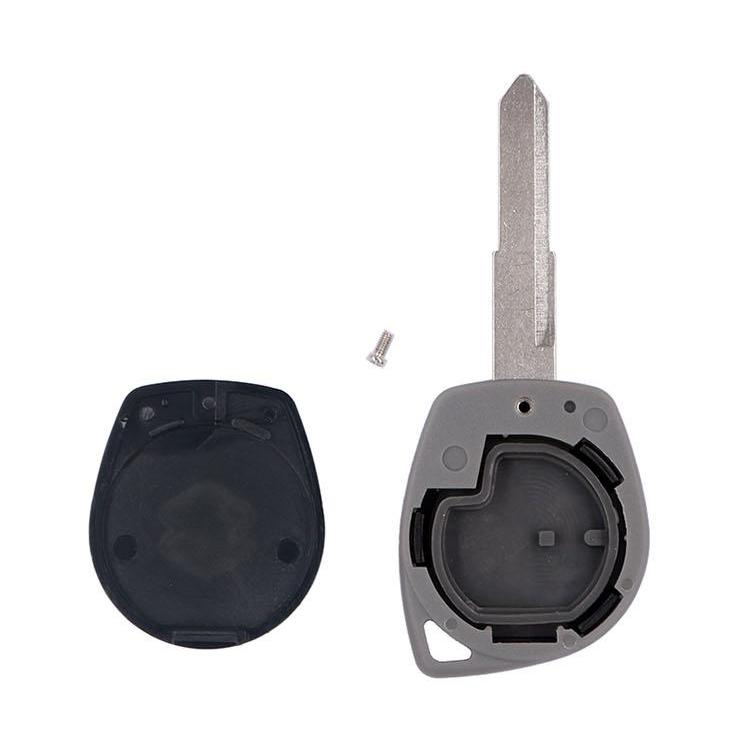For Suzuki Car Key Case 2buttons Remote Fob Cover Replacement Shell With Uncut Key Blade